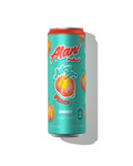 A 12 fl oz can Energy Drink in Juicy Peach flavor.