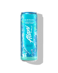 The front view of a sugar-free 12oz can of Blue Slush Alani Nu Energy, flavored with other natural flavors.
